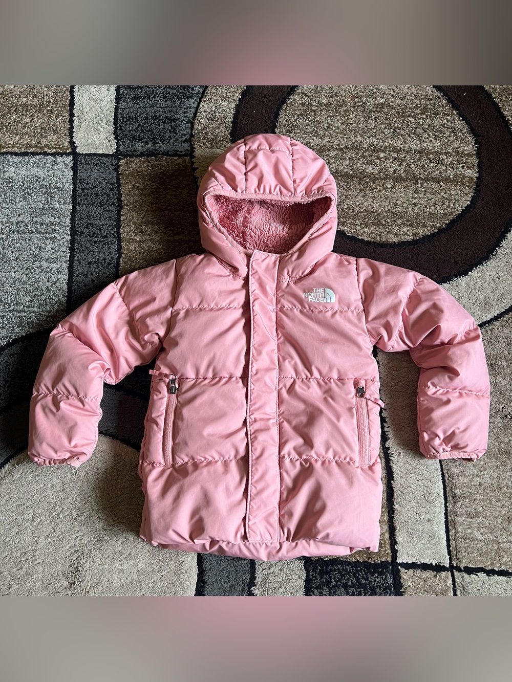Little Girl The North Face North Down Hooded Jacket Size 4